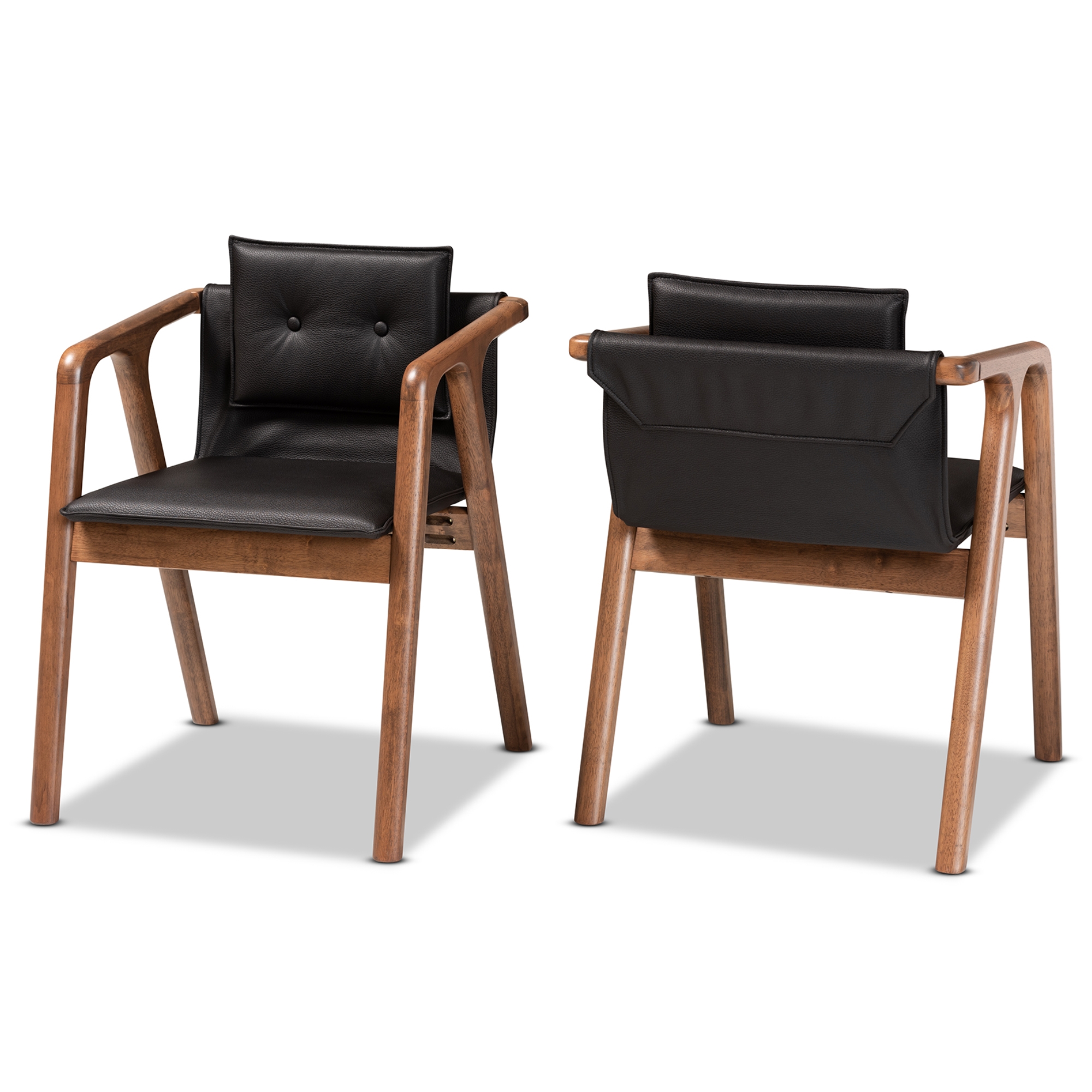 Leather upholstered dining online chair